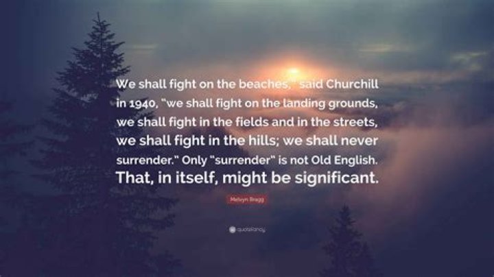 Who said we shall fight on the beaches