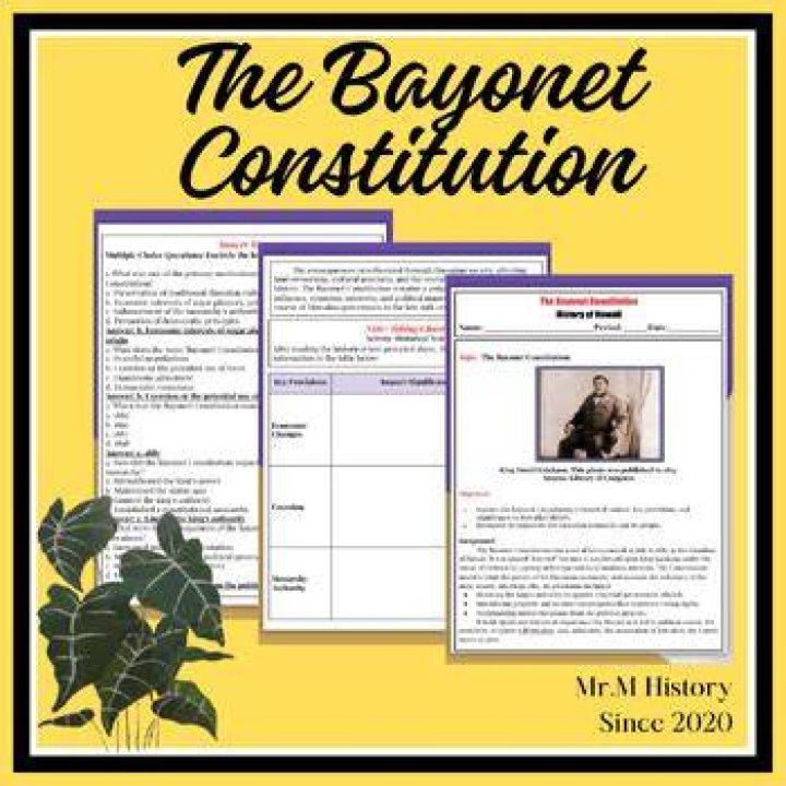 Who was the Bayonet Constitution intended for
