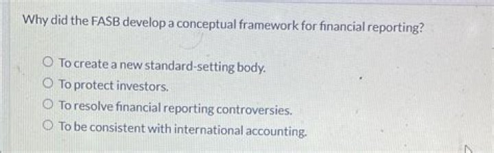 Why did the FASB develop a conceptual framework