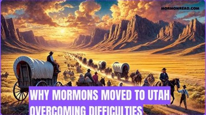 Why did the Mormons come to Utah