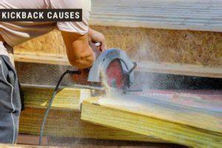 Why does circular saw kickback at end of cut