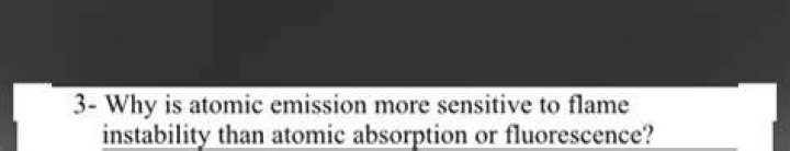 Why is atomic emission more sensitive