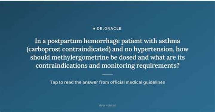 Why is Carboprost contraindicated with asthma