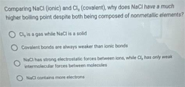 Why is the boiling point higher for ionic bonds