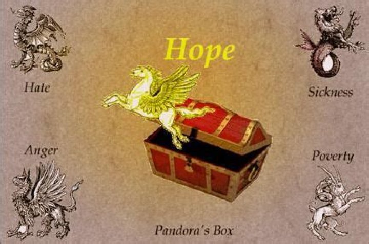Why was hope left in Pandoras Box