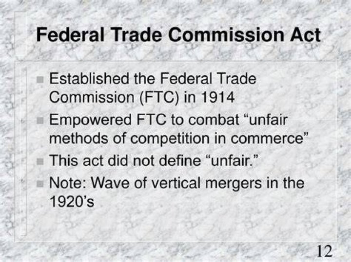 Why was the Federal Trade Commission Act passed