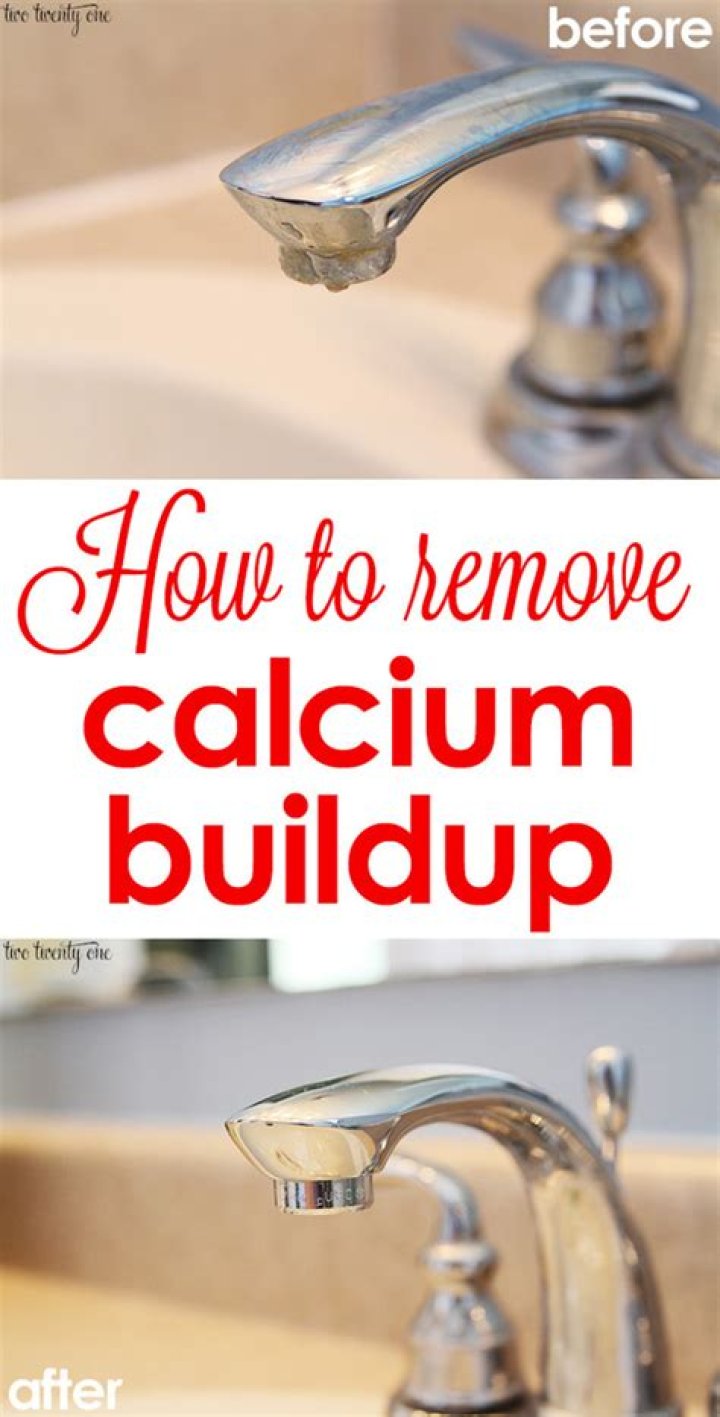 Will bleach get rid of calcium deposits