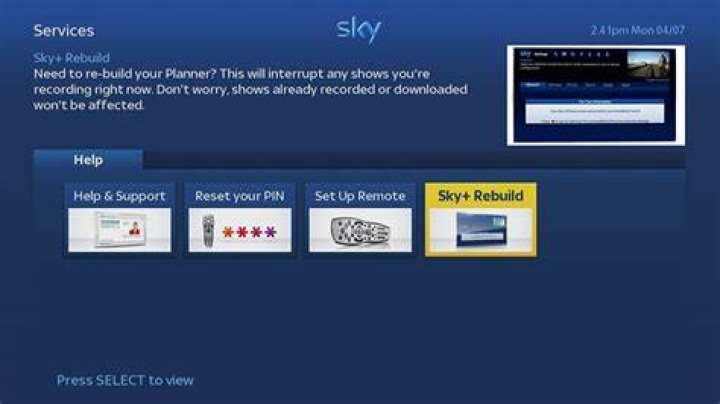 Will Sky planner rebuild delete recordings